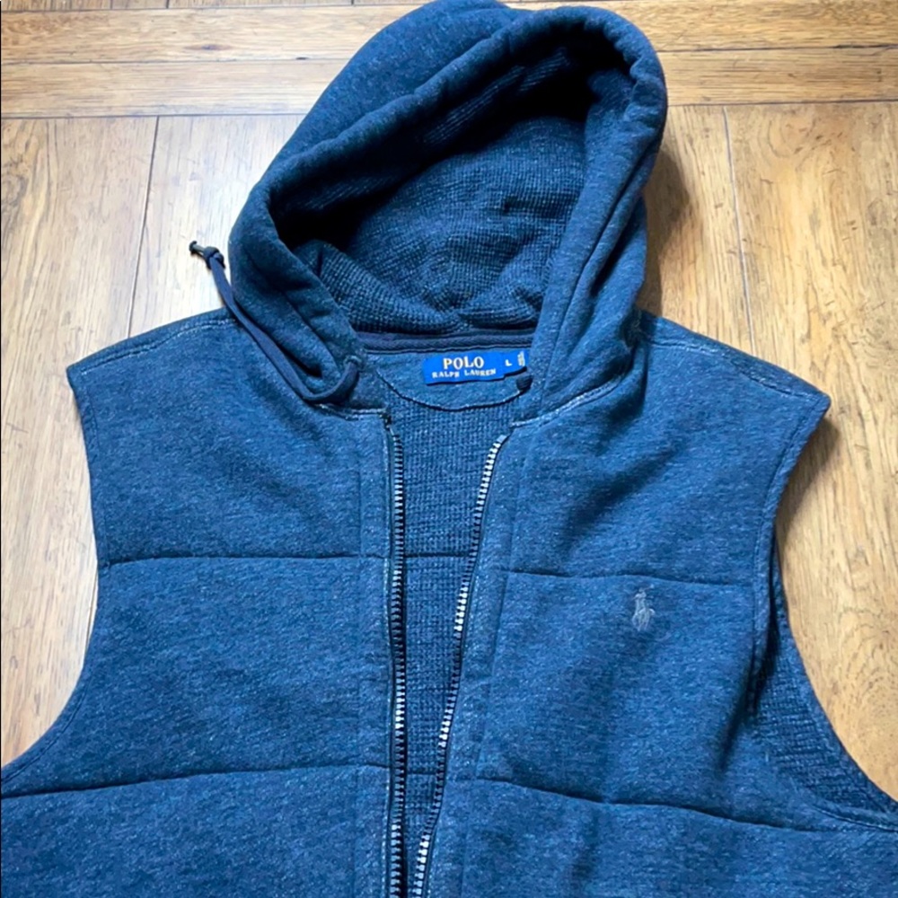 Polo Ralph Lauren Cotton Blend Vest, Blue, Size L